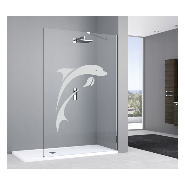 Stickers Dauphin pour vitres, paroi de douche